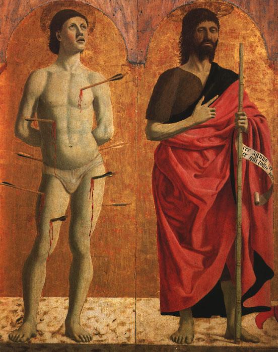 Piero della Francesca St.Sebastian and St.John the Baptist